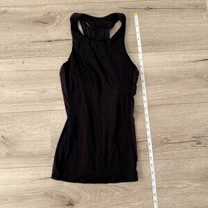 Women's Black Lululemon Exercise Top, Size XS.